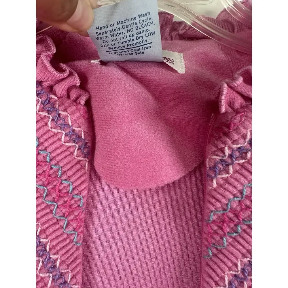 Vintage Evelyn Pearson Nightgown Womens M Long Sleeve 70s Loungewear Cottagecore